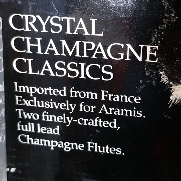 Aramis crystal champagne classic flutes France - Picture 5 of 7